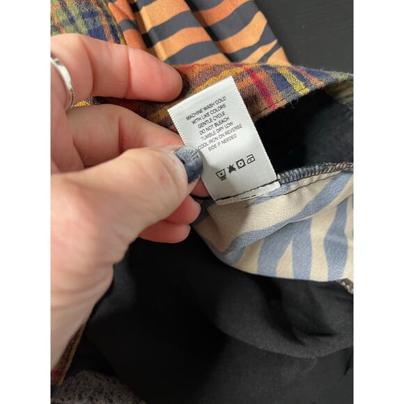 Stunning Boho Patchwork Multimedia Tunic Blouse from John Mark - Picture 6 of 8